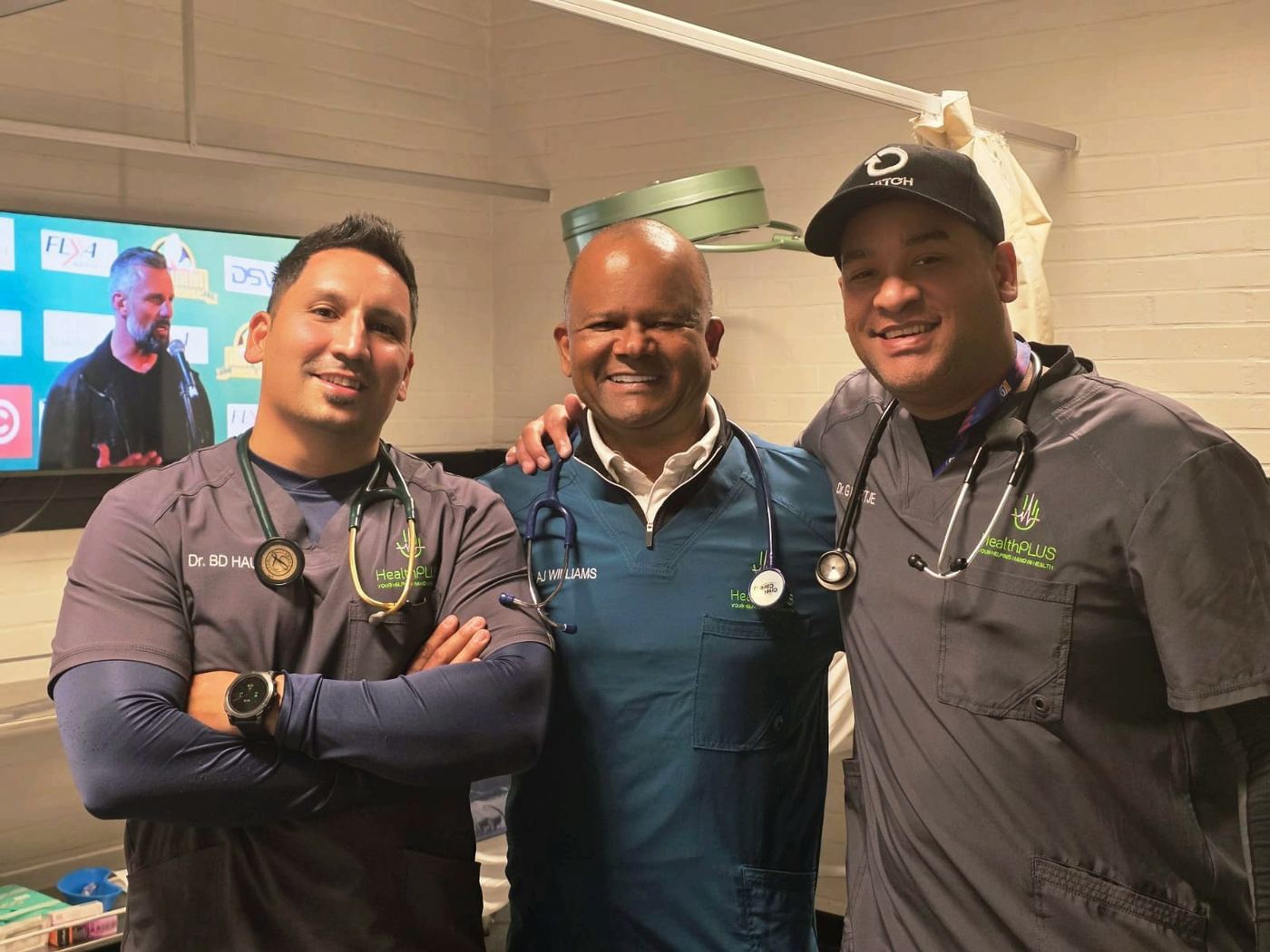 HealthPLUS clinicians together at Winelands Medicentre, Paarl